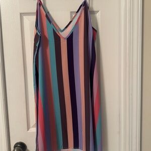 SHEIN Multicolor Abstract Pattern Dress